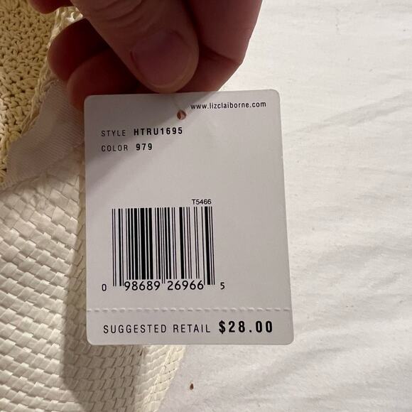 COPY - WOMAN’S white straw Hat - Picture 12 of 14